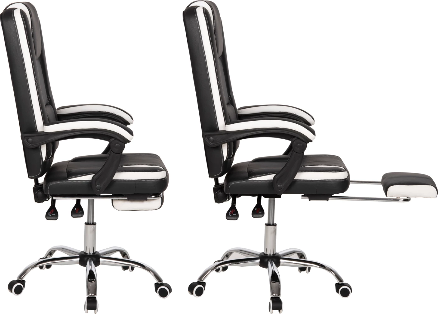 Karrige për zyre SEENA FH1190.02, e zezë/e bardhë