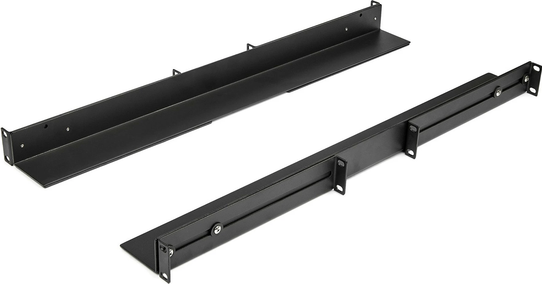 Shina rack serveri StarTech 1U, të rregullueshme për 4-post, deri 90.7 kg, e zezë