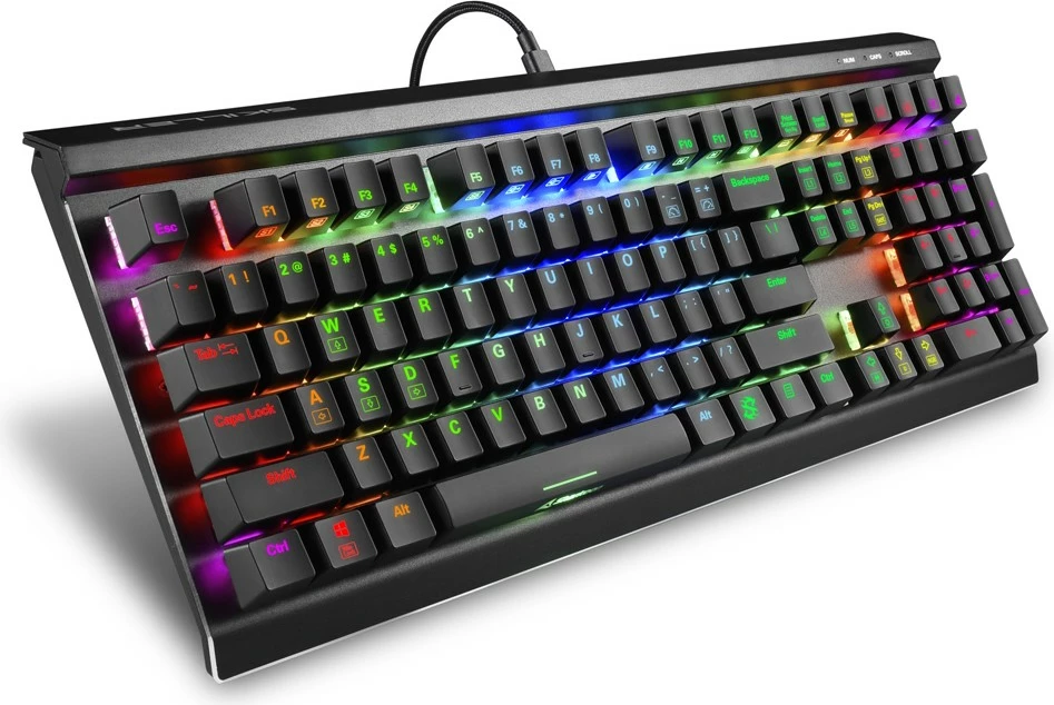 Tastierë mekanike SHARKOON SKILLER SGK60, Kailh Box White, RGB, US Layout, e zezë
