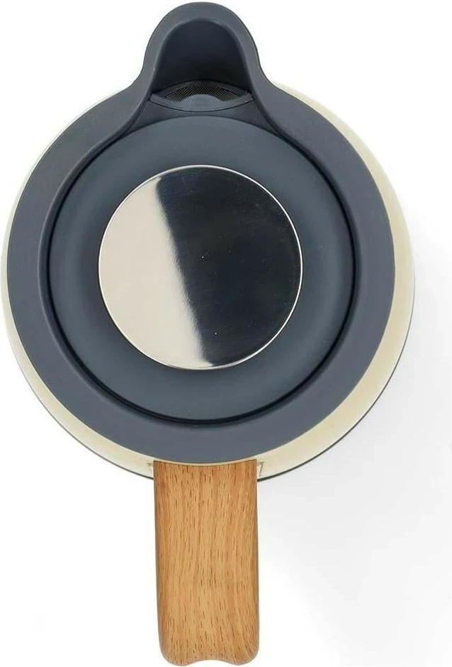 Çajnik elektrik Nedis KAWK510E, 1.7L, 2200W, inox, verdhë