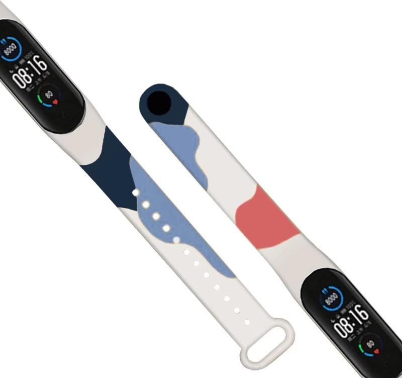 Rrip silikoni Hurtel Strap Moro për Xiaomi Mi Band 5/6, kamuflazh, shumëngjyrësh