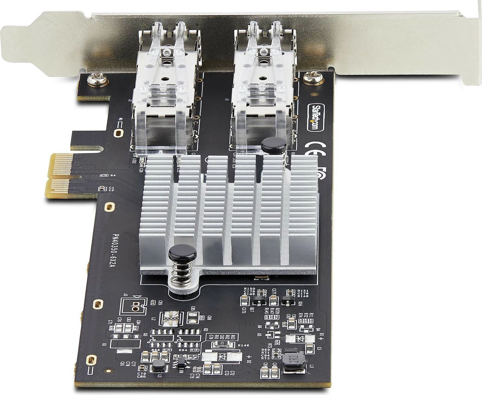 Kartë rrjeti StarTech 2-Port SFP, Intel I350-AM2, PCIe 2.0 x1, 2x 1GbE, e zezë/argjendtë