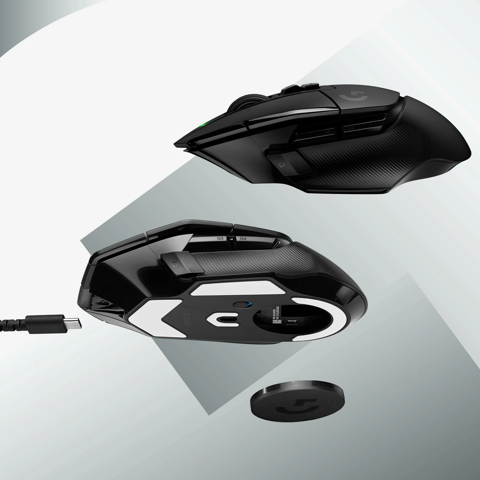 Maus Logitech G G502 X LIGHTSPEED, Wireless, 25600 DPI, i zi