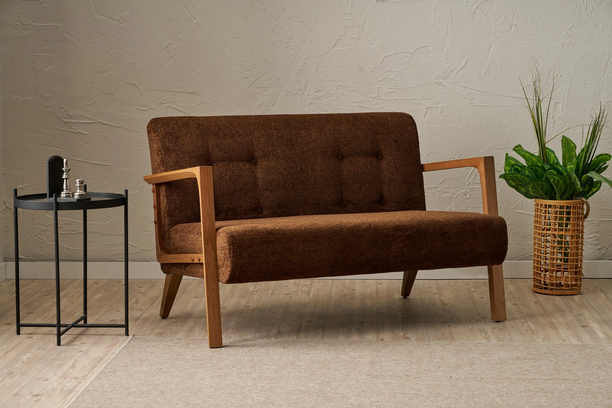 Divan dy vendësh, Atelier del Sofa, Kemer, ngjyrë kafe