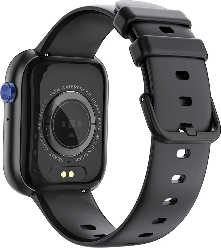 Smartwatch Moye Kronos 3 Pro 2.01\" TFT IP68 Bluetooth 5.3, e zezë, me 3 rripa