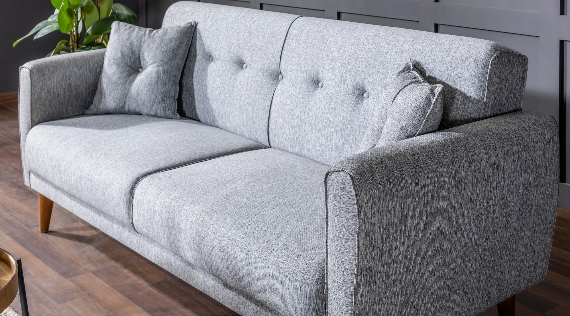 Divan-krevat treshe, Atelier del Sofa, Aria, ngjyrë gri