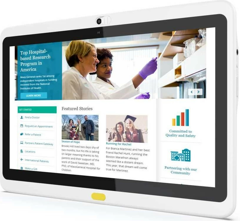 Tabletë ALLNET Medical PoE 15 Zoll, RK3568, 4GB/16GB, bardhë