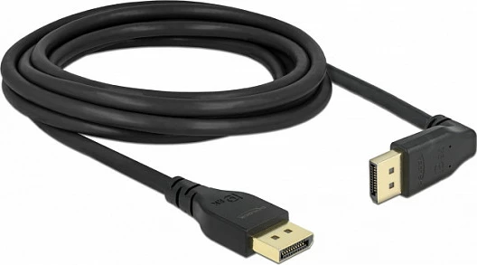 Kabllo DisplayPort DeLOCK 3m, DP 1.4, 8K/60Hz, 32.4Gbps, e zezë