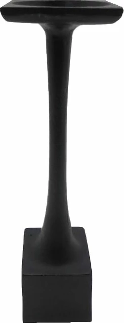 Mbajtëse qirinjsh LARSEN, alumin i zi, 9x9x36 cm