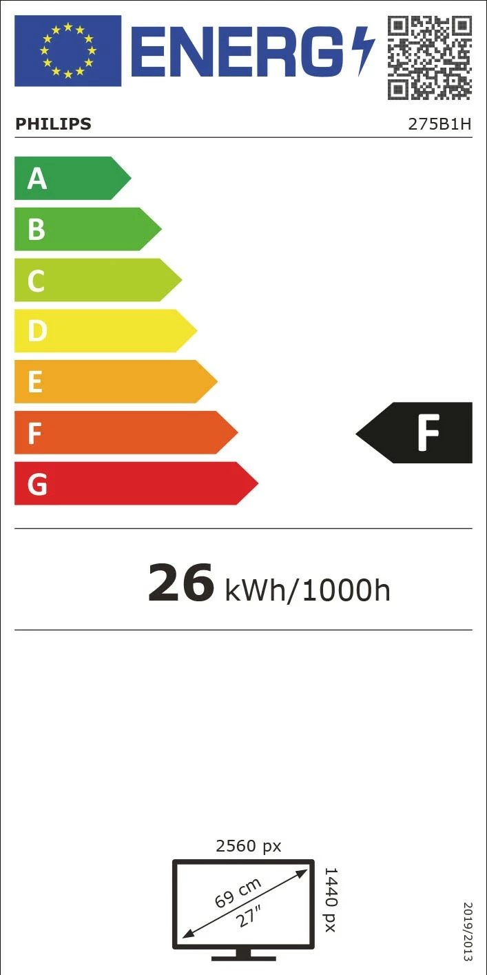 Monitor Philips B Line 275B1H/00, 27", 2K Ultra HD, i zi