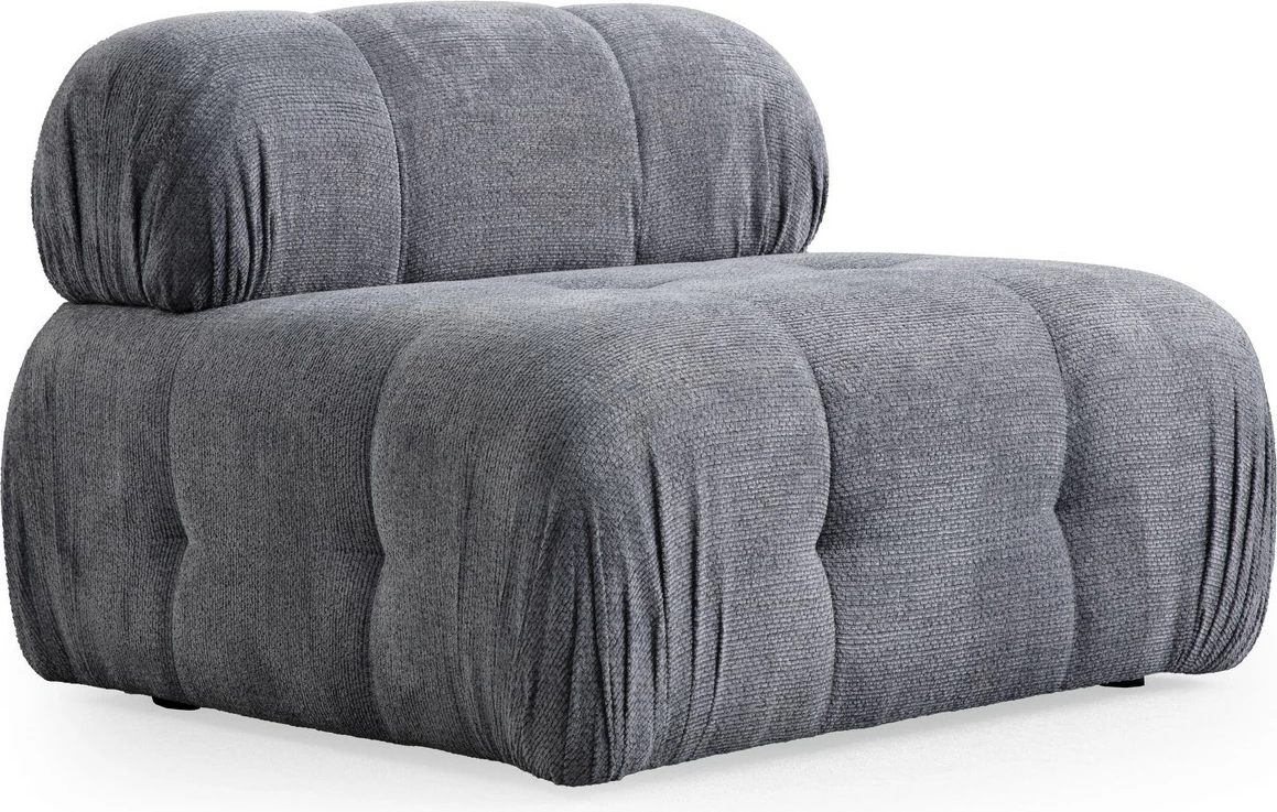 Divan treshe Atelier del Sofa, Petite 3, ngjyrë gri