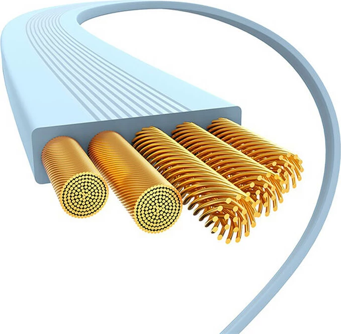 Kabllo USB-C në Lightning Baseus Free2Pull, 1m, 20W, Blu