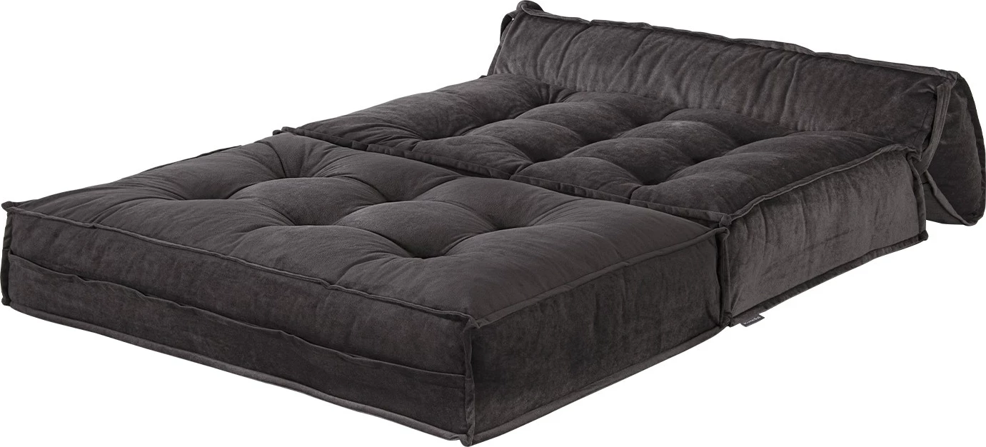 Divan-krevat 2 vende, Atelier del Sofa, ngjyrë moka-antracit