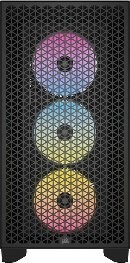 Kasë Corsair 3000D RGB AIRFLOW, mid-tower, ATX, 3x AR120 RGB, e zezë