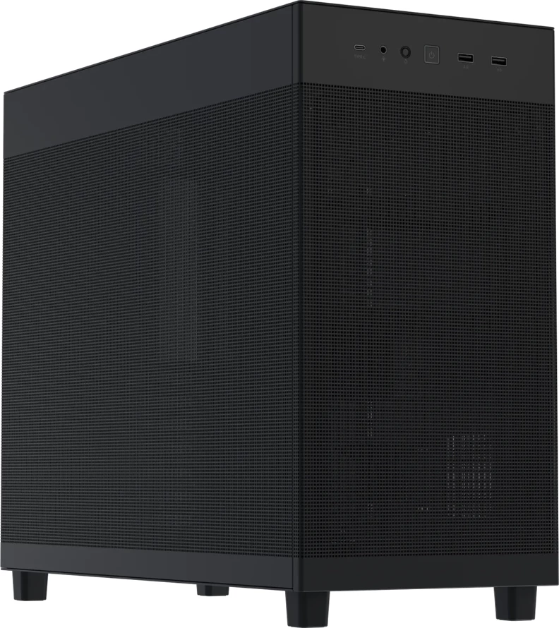 Kasë ASUS Prime AP303 ATX Midi Tower, mbështetje GPU deri 360mm, radiator 360mm, PSU ATX deri 180mm, e zezë