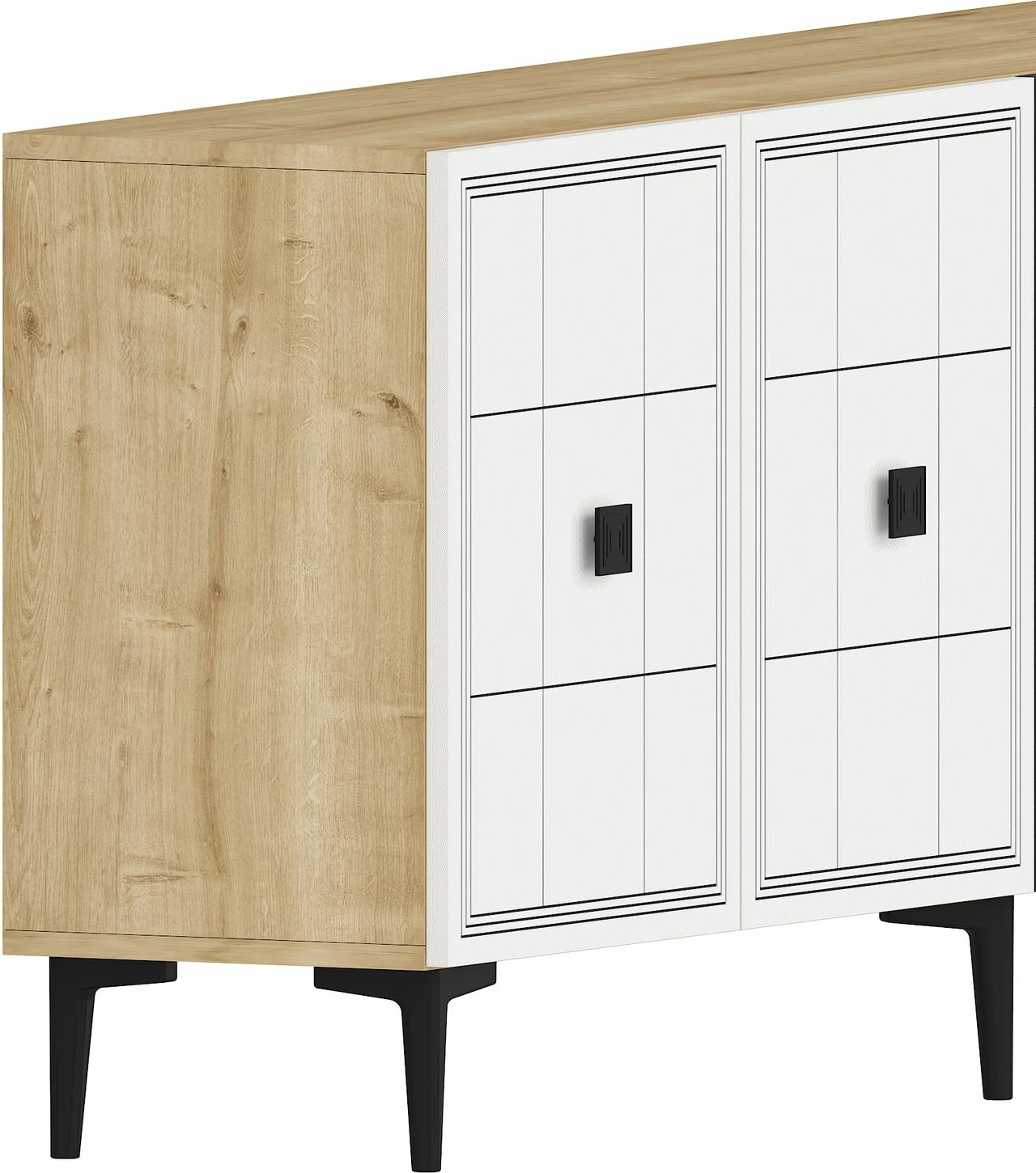 Konsol Skye Decor, Yuka 150, ngjyrë lis safir, e bardhë