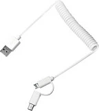 Kit karikimi USB-A LogiLink, 2x USB-A, 10.5 W, karikues muri + veture, i bardhë