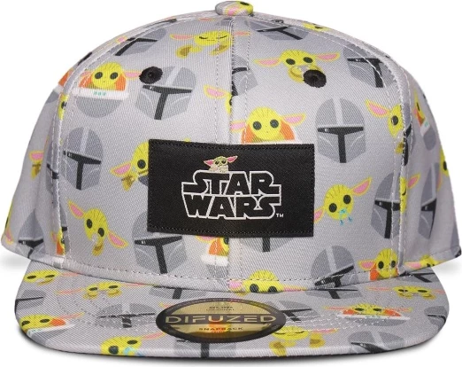 Kapelë snapback për djem Difuzed The Mandalorian (Star Wars), gri