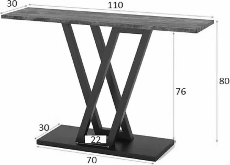 Konsolë Wirmo mermer i bardhë melaminë-këmbë metali ari 110x30x80cm