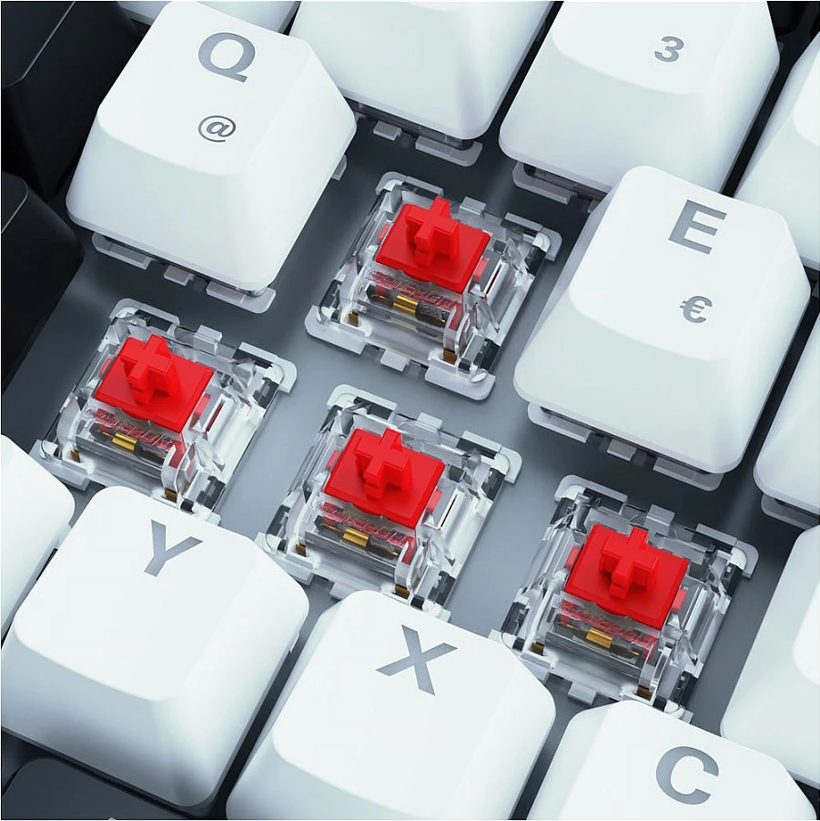 Tastierë mekanike Sharkoon SKILLER SGK50 S3, 75%, USB me kabllo, RGB, QWERTY (DE), e bardhë