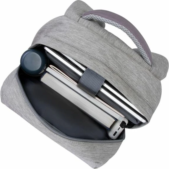 çantë shpine për laptop 15.6\" RIVACASE 7562, rezistente ndaj ujit, me USB, anti-vjedhje, gri/mocha