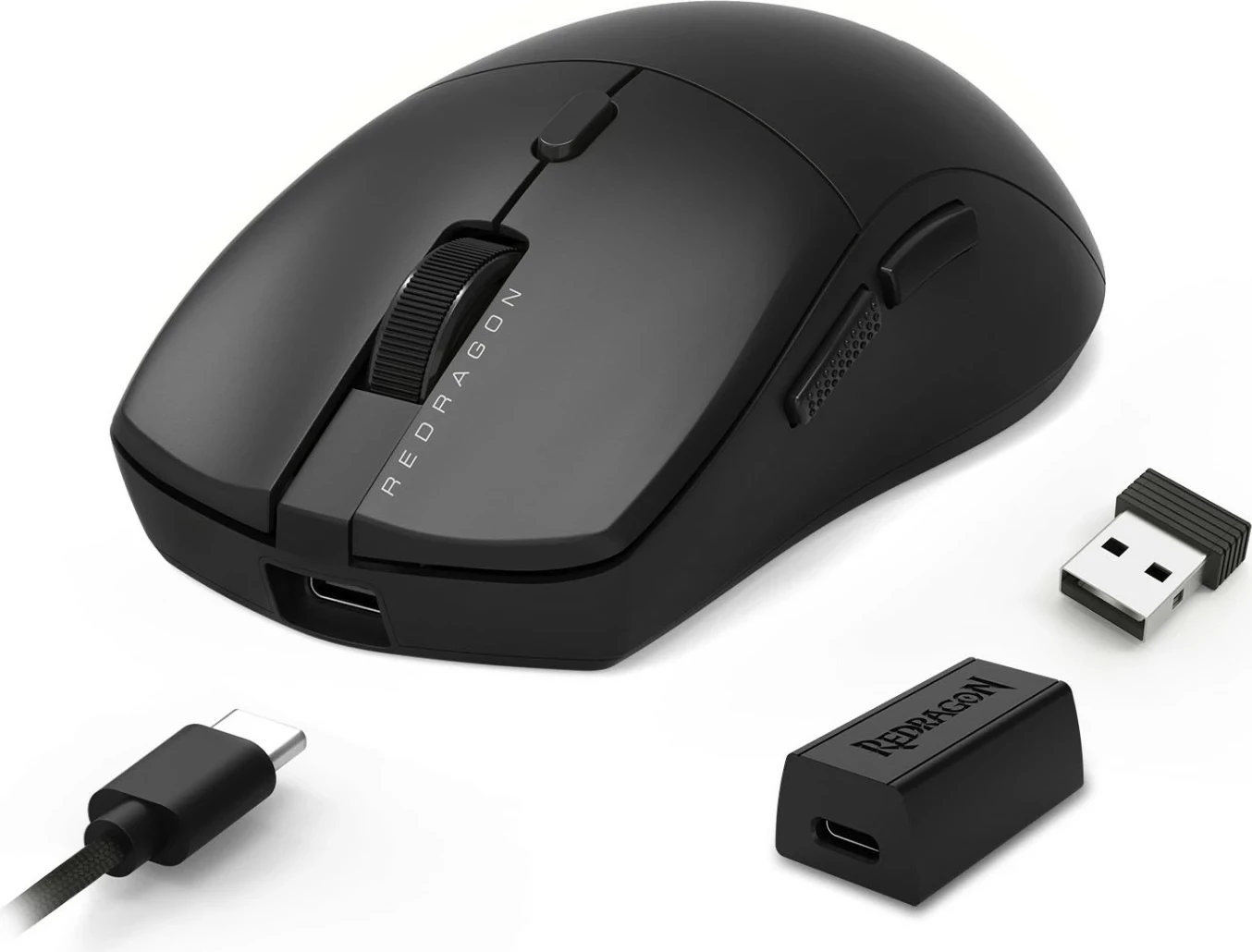 Maus gaming Redragon M919-ULT SPARDA, wireless/me kabllo, 45000 DPI, USB-C, i zi