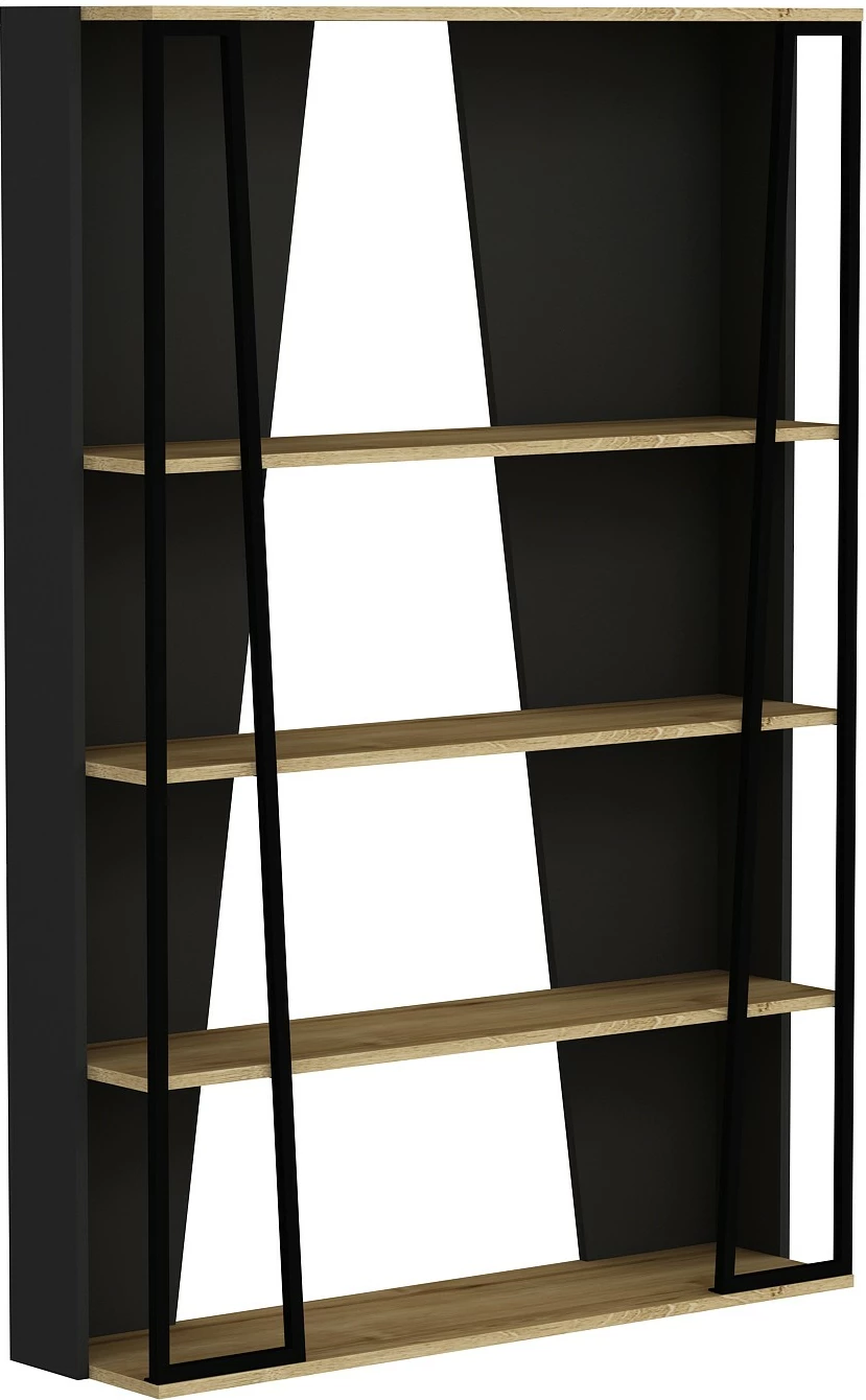 Raft librash Hanah Home, Lissa, ngjyrë e zezë