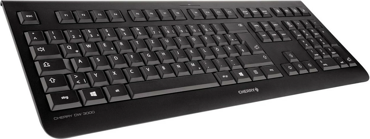 Tastierë me maus wireless CHERRY DW 3000, mekanike, AZERTY, 2.4GHz RF, me numpad, e zezë