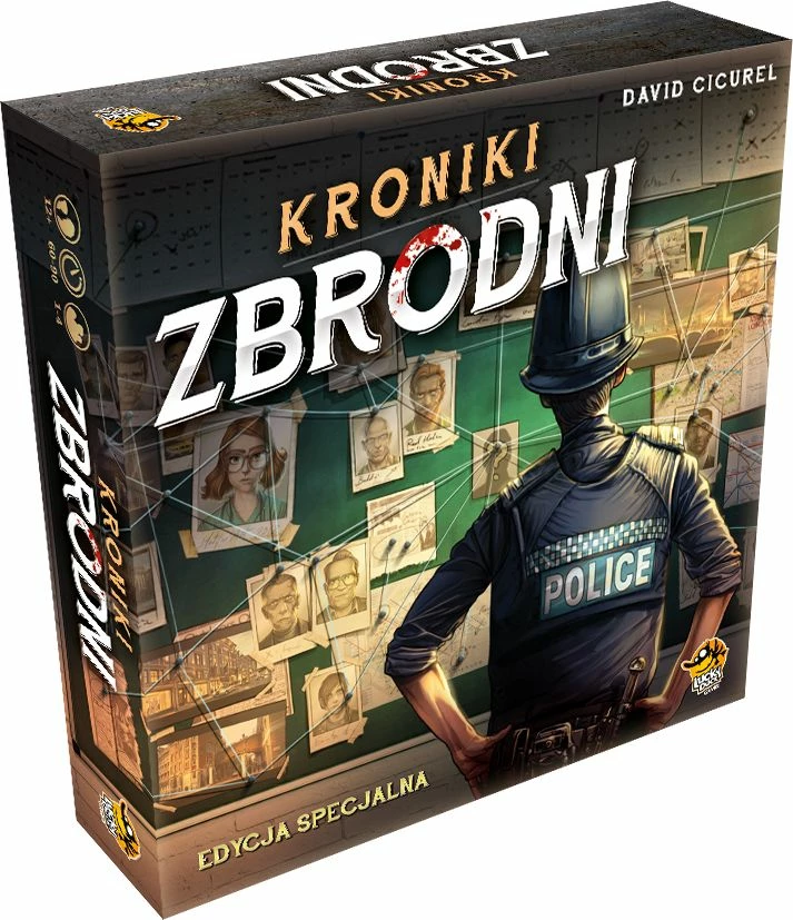 Lojë tavoline Lucky Duck Games Crime Chronicles Special Edition, kooperative, 1-4 lojtarë, 90 min, +12, version polonisht, me syze VR, 2 skenarë shtesë
