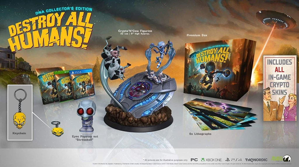 Video lojë THQ Nordic Destroy All Humans! DNA Collector's Edition për Xbox One, set koleksionist