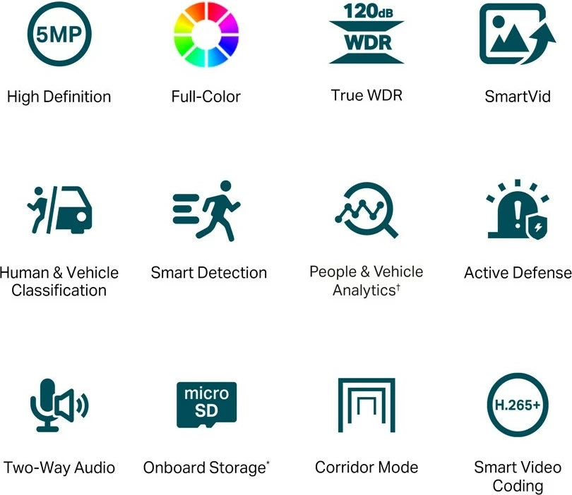 Kamerë rrjeti TP-Link VIGI 5MP, Turret, IP, me ngjyra, e bardhë