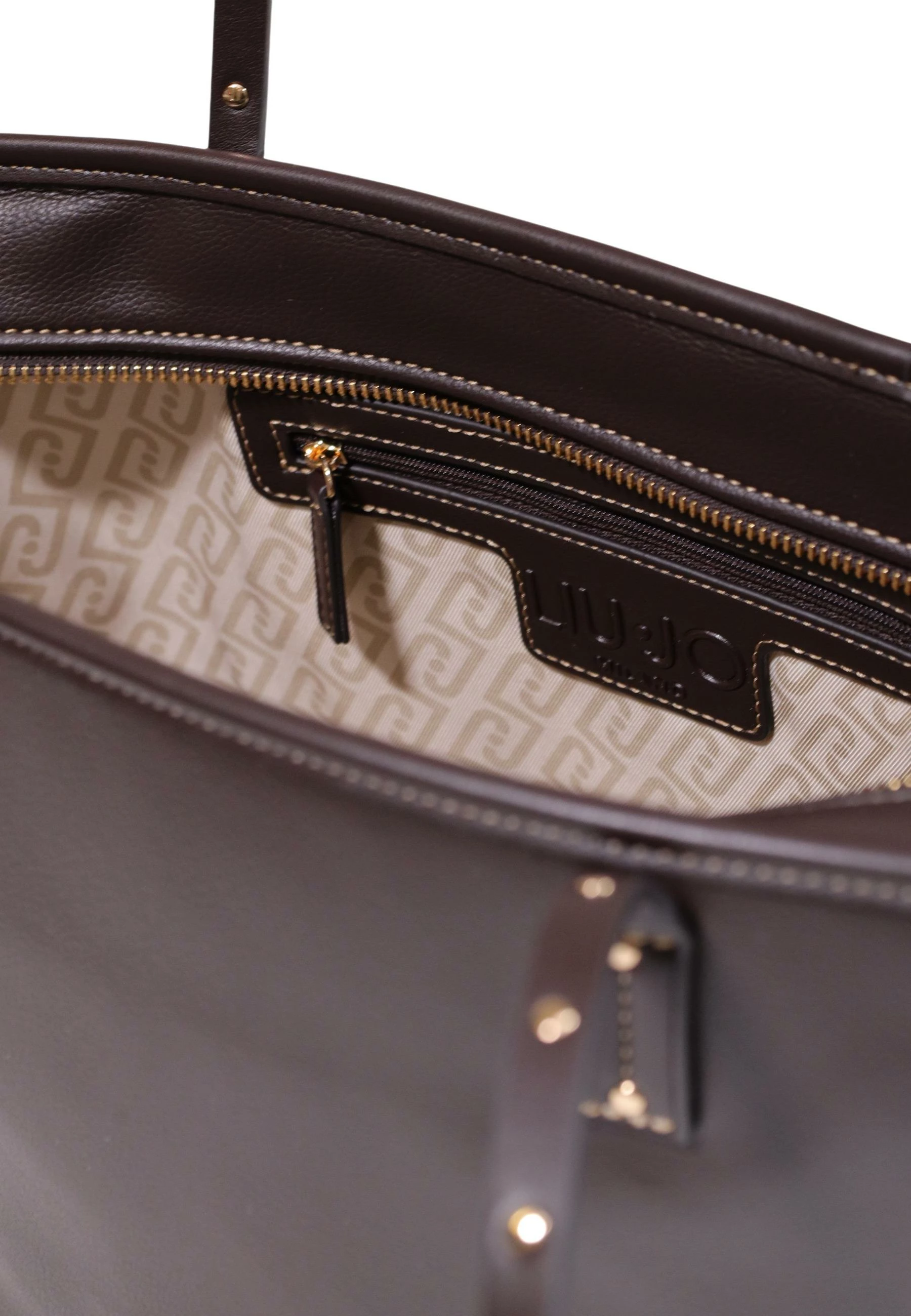 Çantë shopper Liu Jo AF6071 E1120 për femra, kafe e errët