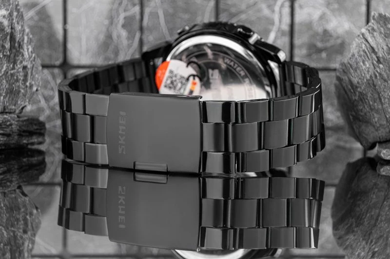 Orë dore për meshkuj Skmei, e zezë