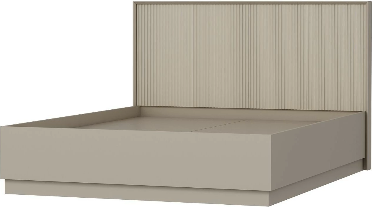 Baze dhe shtrat dopio me taban, Skye Decor, Kale 160x200, ngjyrë guri