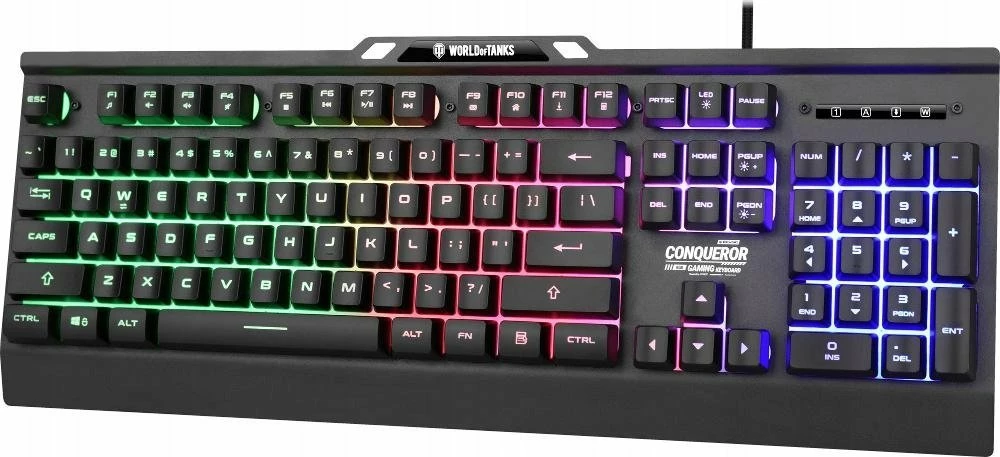 Tastierë gaming Yenkee Conqueror WT200, 100%, RGB, USB, e zezë