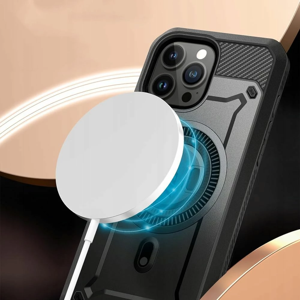 Mbështjellës Supcase Unicorn Beetle Pro Mag për iPhone 15 Pro, MagSafe, i zi