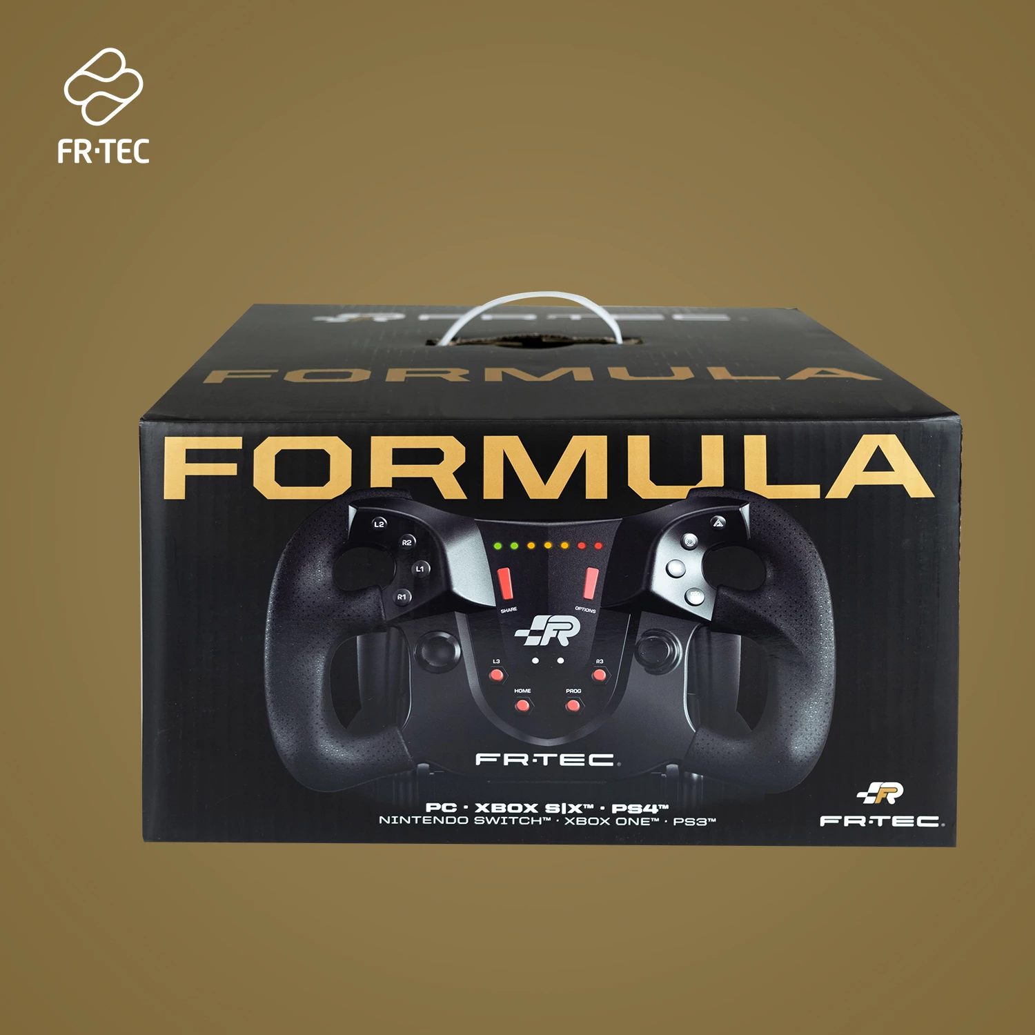 Timon gaming fr-tec Formula për PS3/PS4/Switch/Xbox/PC, me pedale, i zi