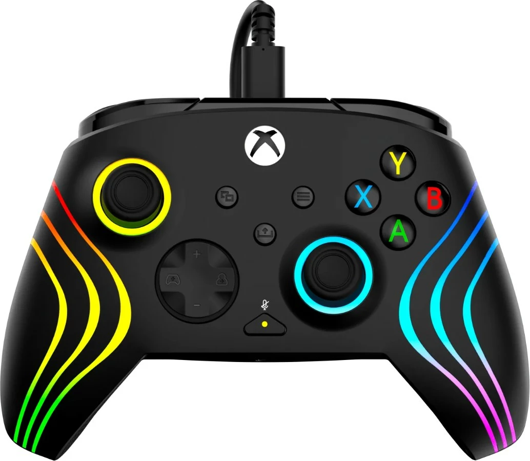 Kontroller me kabllo Turtle Beach Afterglow Wave për Xbox/PC, RGB, i zi