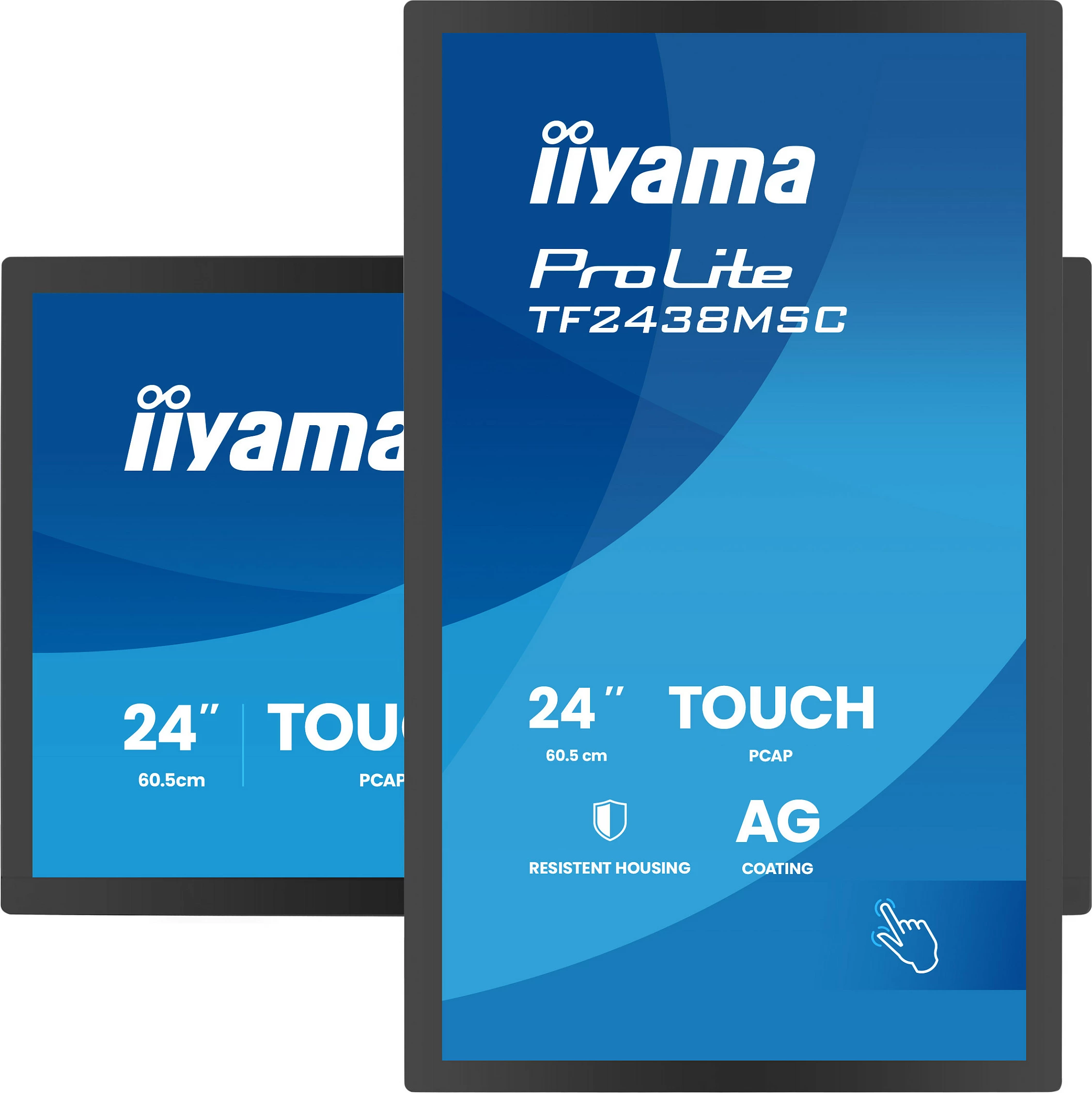 Monitor touch iiyama ProLite TF2438MSC-B2, 23.8" IPS, FHD 1920x1080, 120Hz, 10-point, i zi