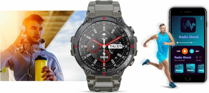 Smartwatch Giewont, gri
