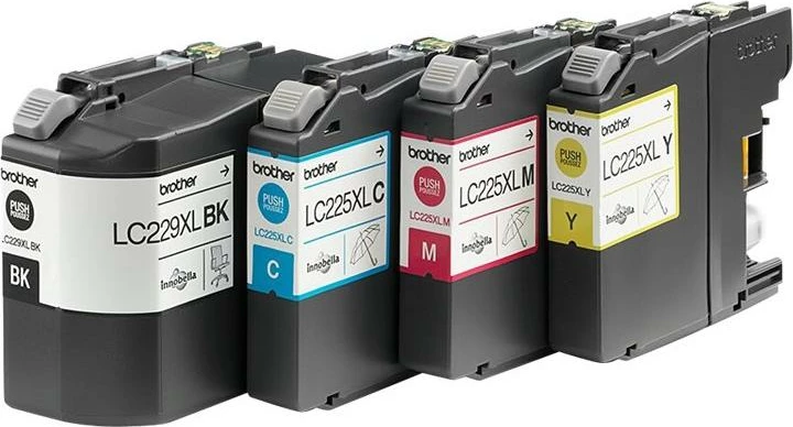 Patronë boje, Brother, LC-229XL Value-Pack, XL rendiment i lartë, set 4 copë, e zezë + ngjyra