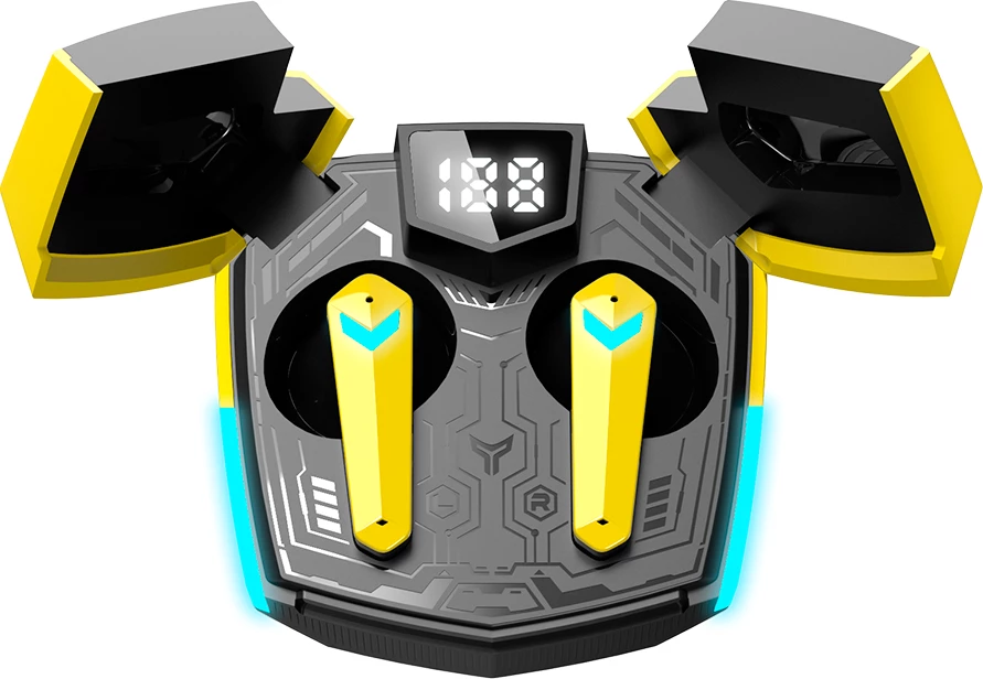 Kufje CANYON Doublebee GTWS-2 TWS Bluetooth 5.3 gaming, low latency 45ms, të verdha