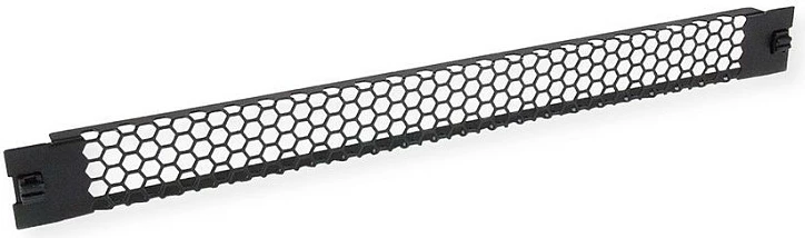 Panel i verbër ventilues VALUE 26.99.0002, 1U, çelik, i zi