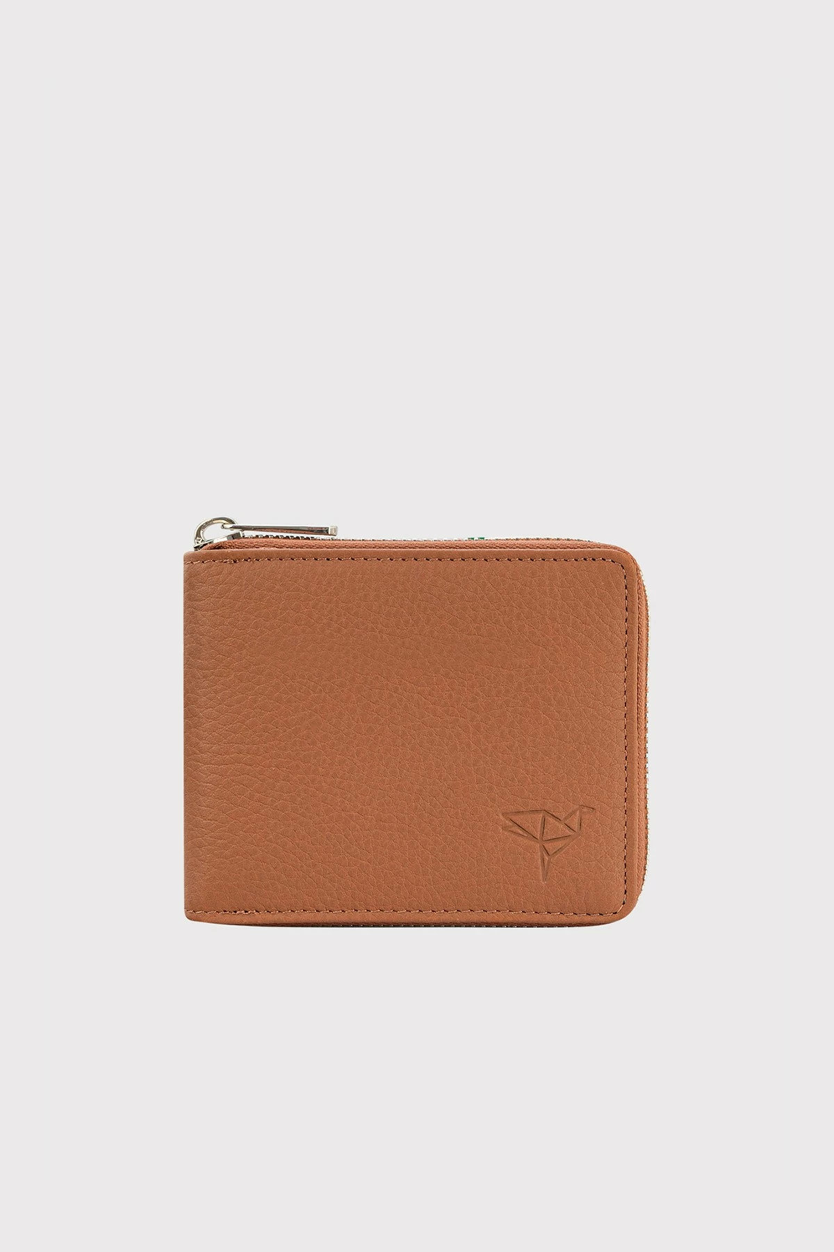 Portofol unisex Zoozie Bags Carole, ngjyrë tan, lëkurë natyrale