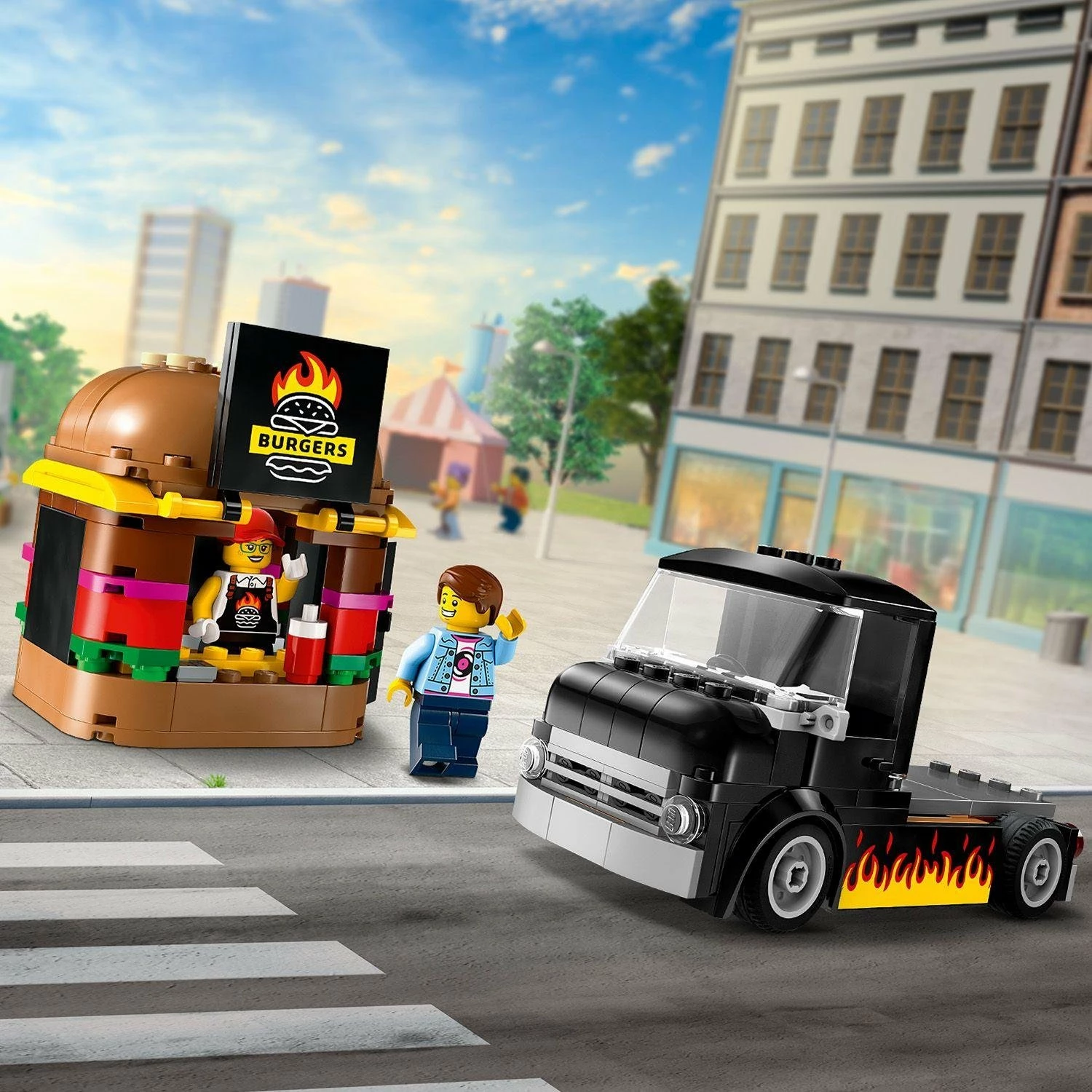Set LEGO City kamion me burgera 60404, 194 pjesë