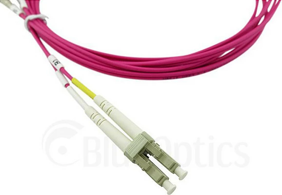 Kabllo patch fibra optike BlueOptics LC-LC OM4, 3 m, multimode, LSZH, magenta