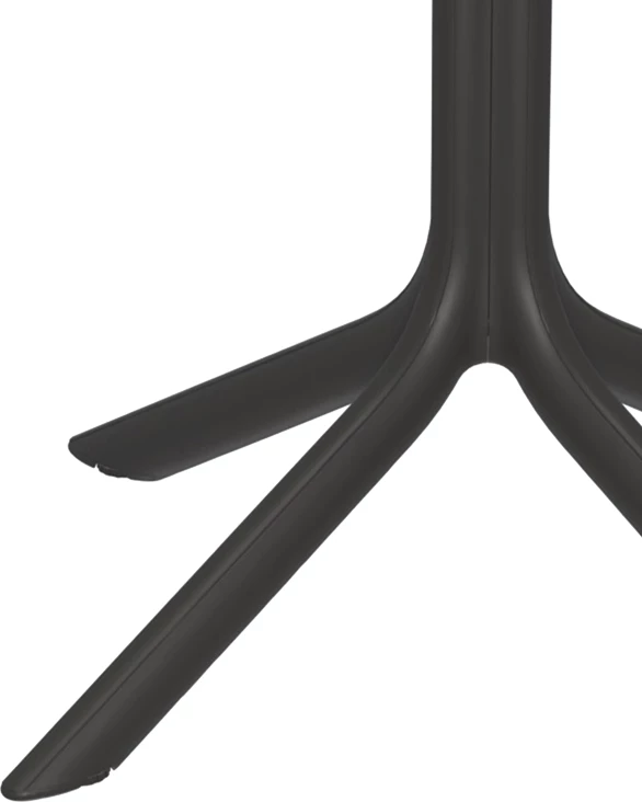 Tavolinë Groovy për jashtë, PP me vrima, ngjyrë antracit, 60x60x76cm