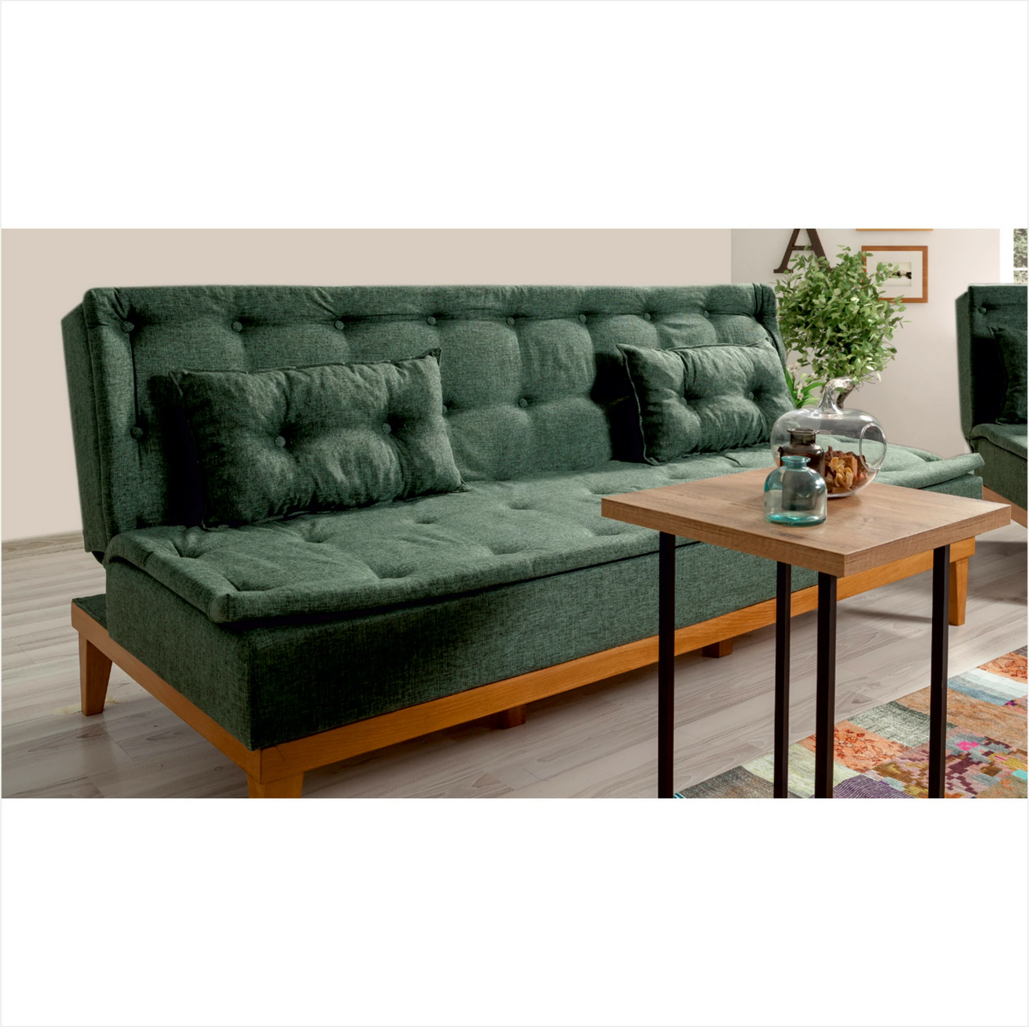 Set divani-krevat Atelier del Sofa, ngjyrë e gjelbër, Fuoco-TKM07-1070