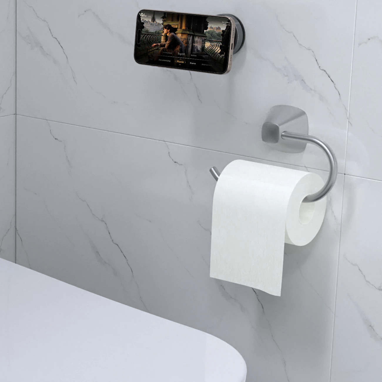 Mbajtës magnetik për makinë, Wozinsky WUSM-01, kupë vakumi me mbyllje rrotulluese, rregullim 360°, kompatibil me MagSafe, për xham ose panel, e zezë