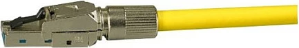 Kabllo rrjeti EFB Elektronik Cat8 RJ45, 25/40GbE, e verdhë